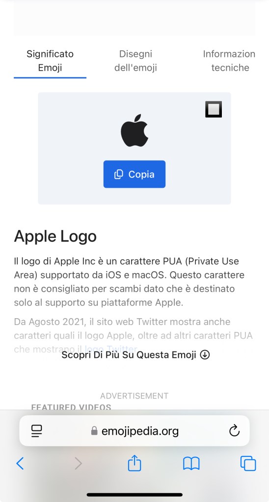 come mettere il logo apple sulla tastiera di iPhone, 